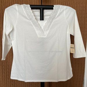 Coldwater Creek White Blouse